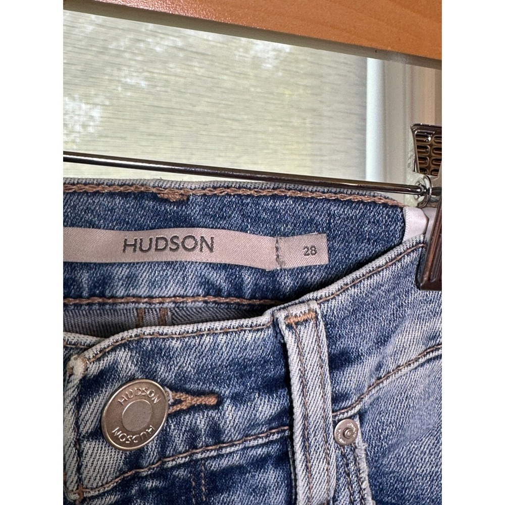 Hudson Jeans Womens Size 28 Light Wash Frayed Hem High Rise Denim - Picture 4 of 7